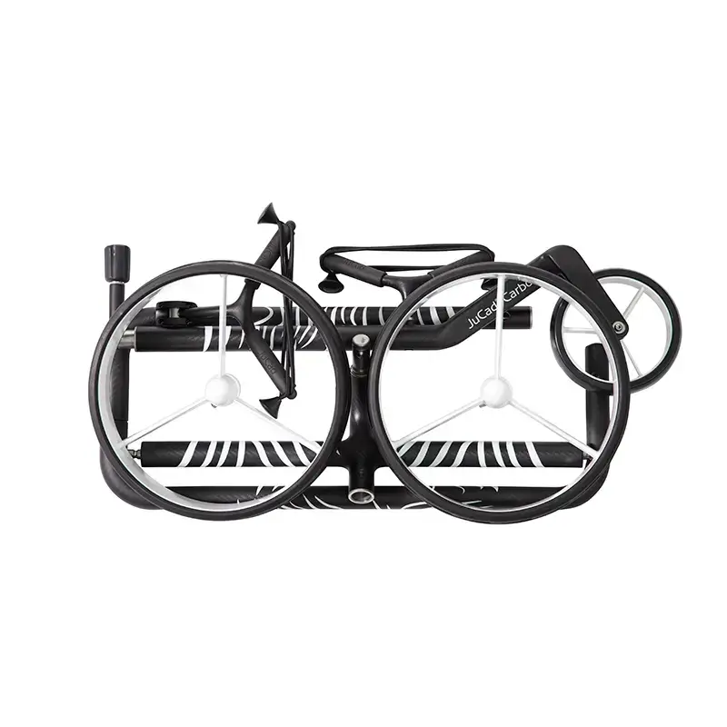 Carrello da golf manuale a 3 ruote JuCad Carbon Zèbre 3K