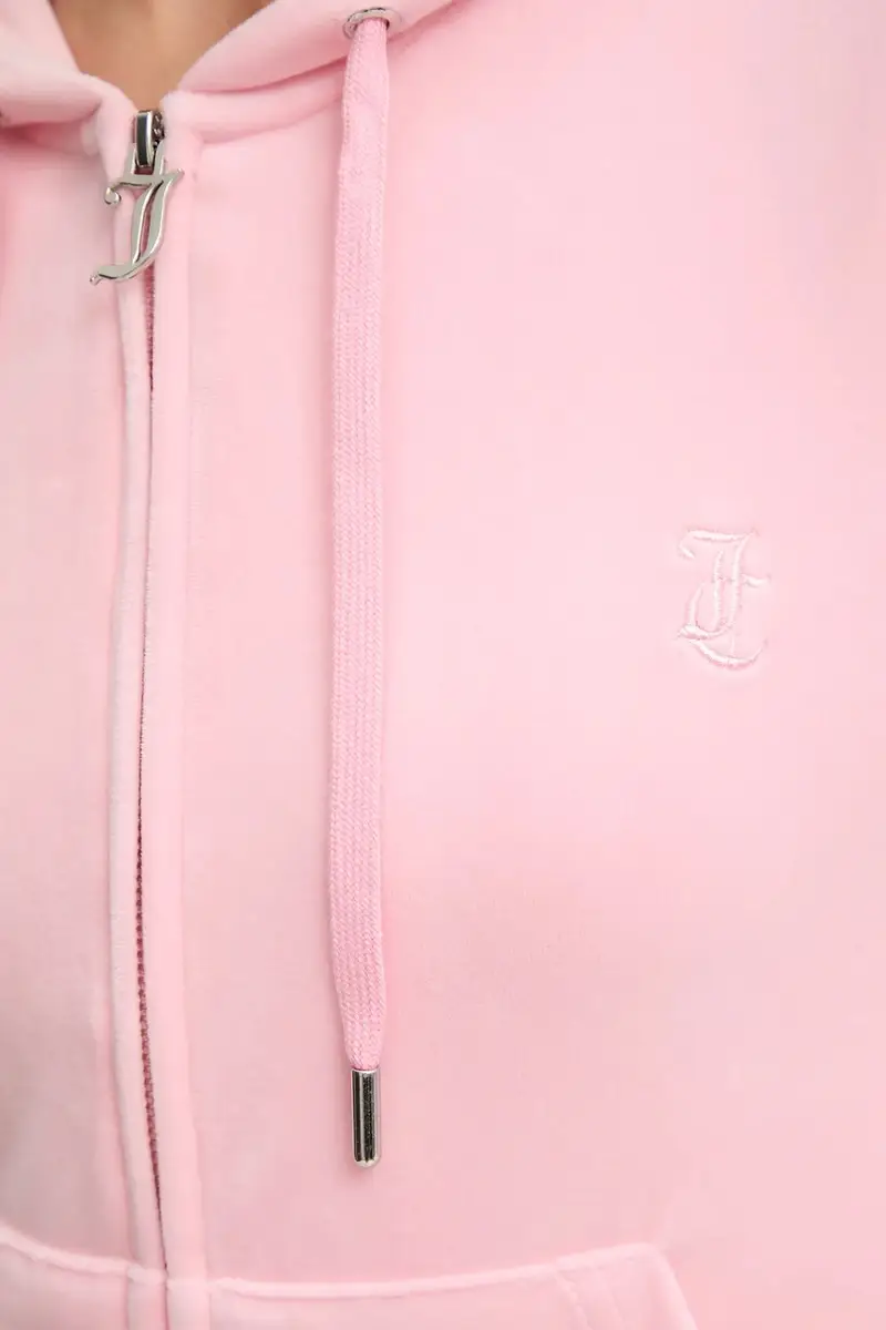 felpa donna colore blu con cappuccio JCAP176 Rosa miniatura 5