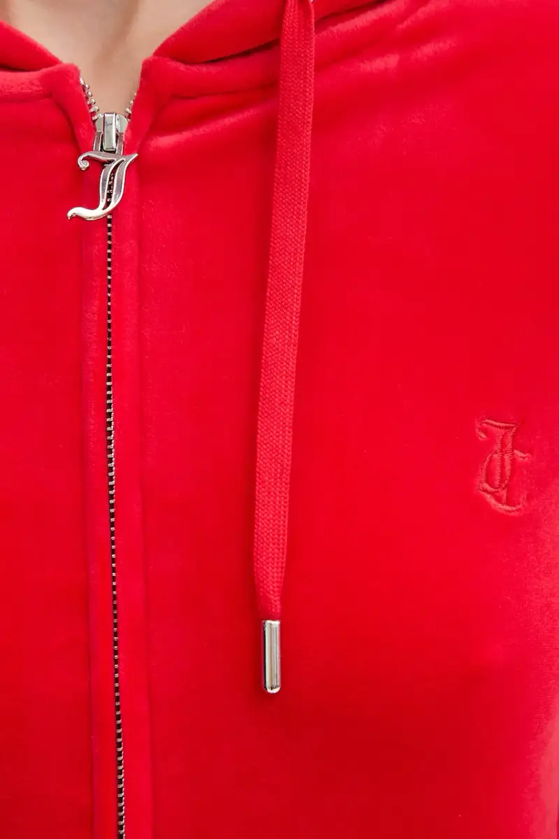 felpa donna colore blu con cappuccio JCAP176 Rosso miniatura 5