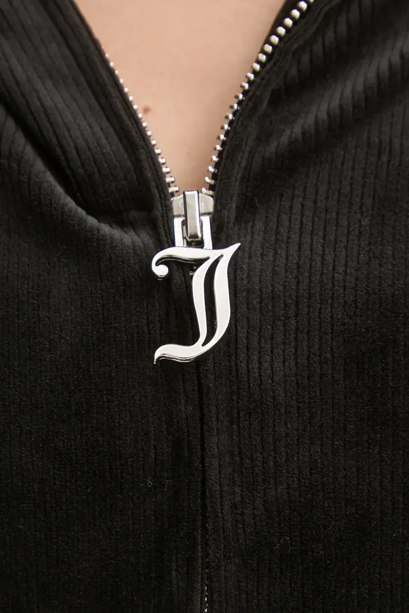 felpa notte LIV RIB VELOUR HOODIE donna colore nero JCLBJ125503 miniatura 4