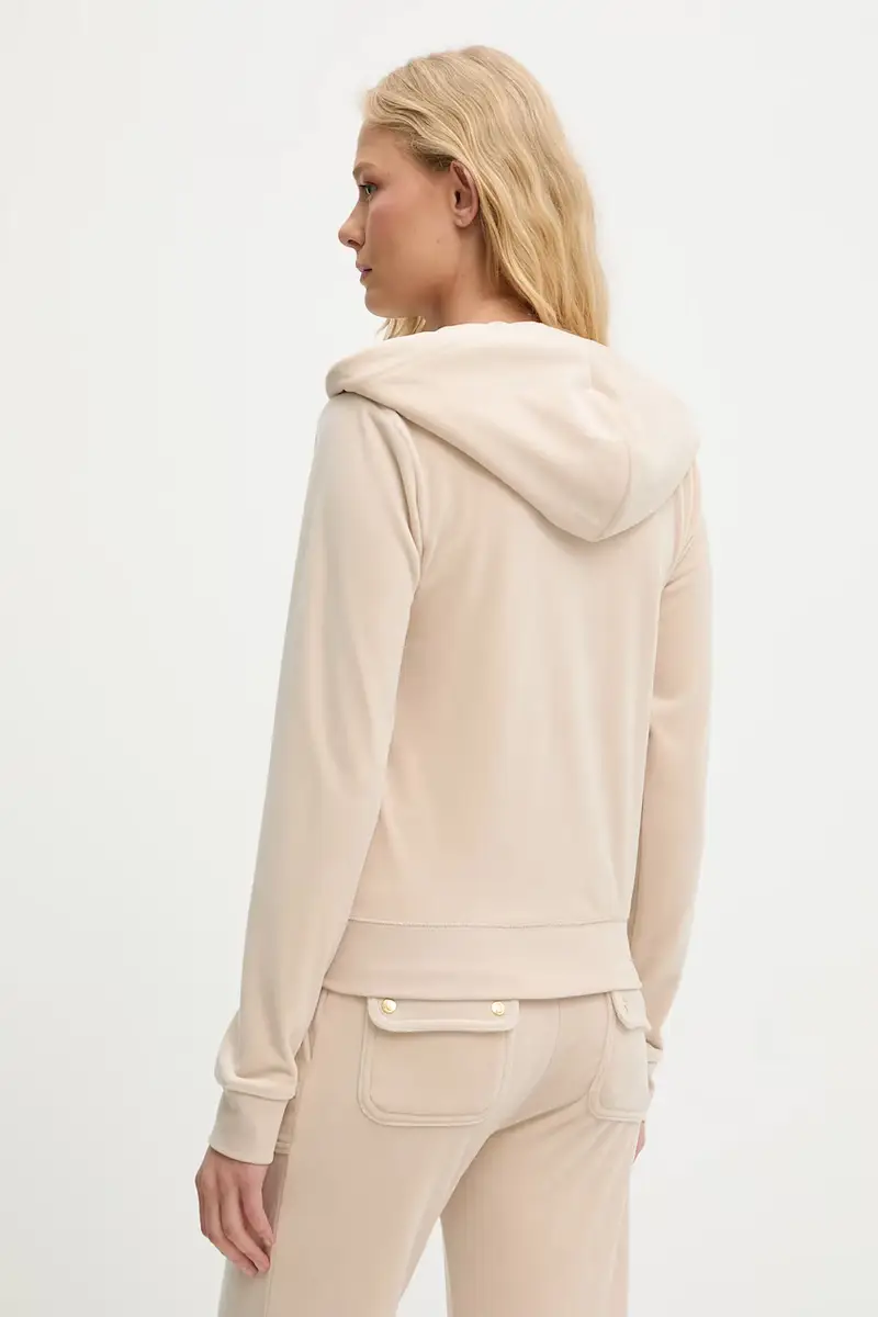 felpa ROBERTSON HOODIE donna colore beige con cappuccio con applicazione JCAP176G miniatura 3