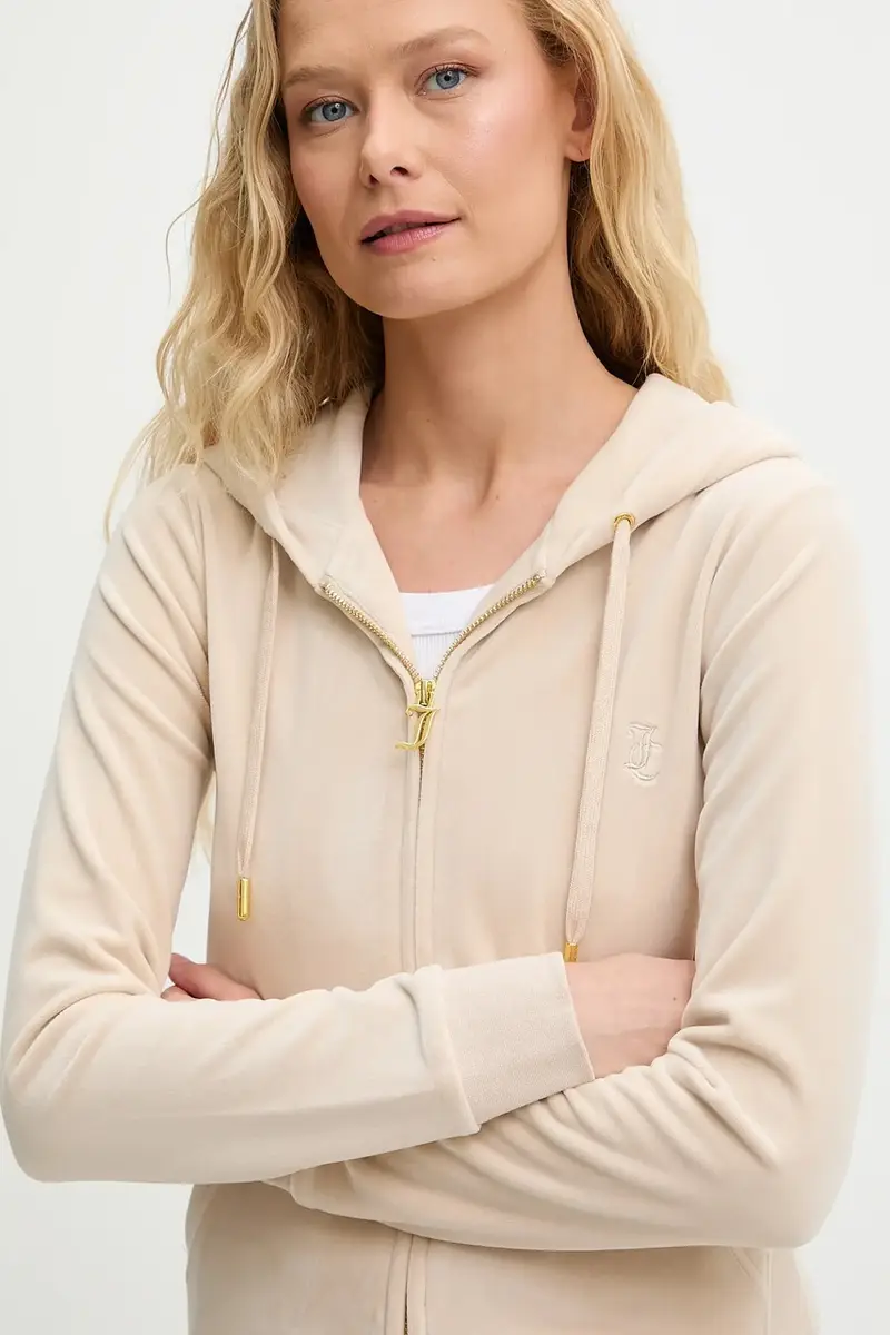 felpa ROBERTSON HOODIE donna colore beige con cappuccio con applicazione JCAP176G miniatura 4