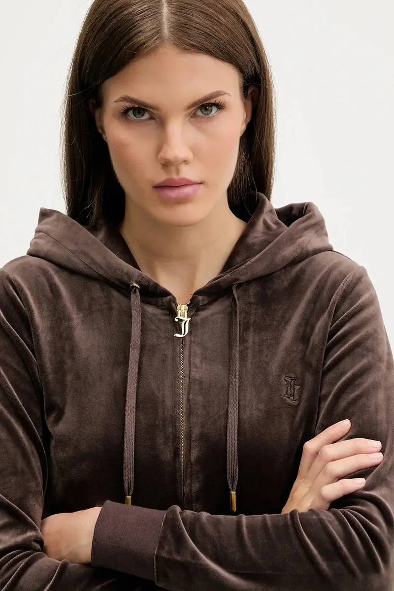 felpa ROBERTSON HOODIE donna colore beige con cappuccio con applicazione JCAP176G Marrone miniatura 4