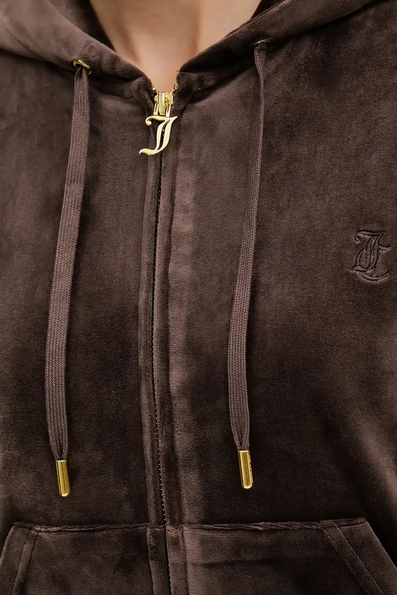 felpa ROBERTSON HOODIE donna colore beige con cappuccio con applicazione JCAP176G Marrone miniatura 5