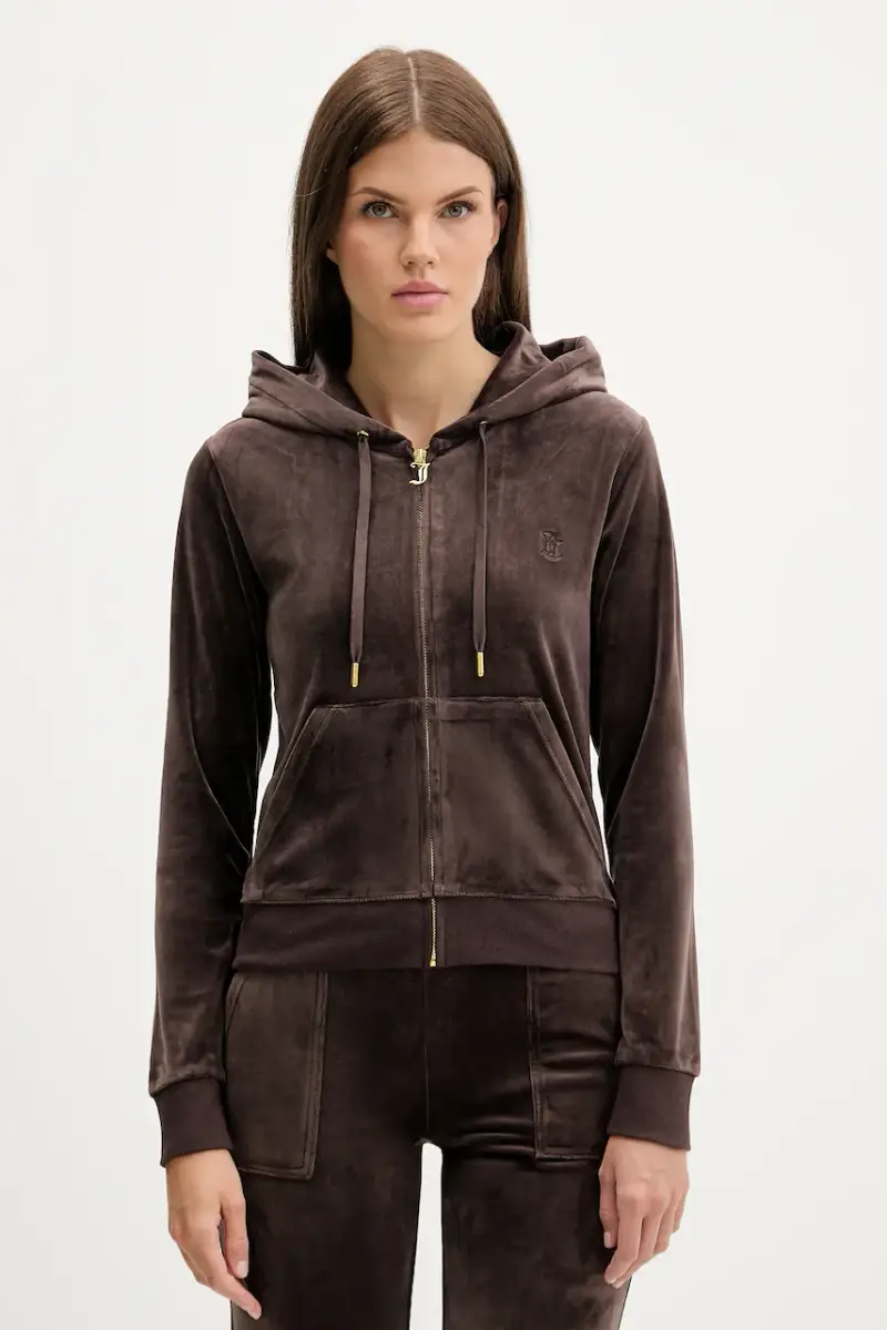 felpa ROBERTSON HOODIE donna colore beige con cappuccio con applicazione JCAP176G Marrone