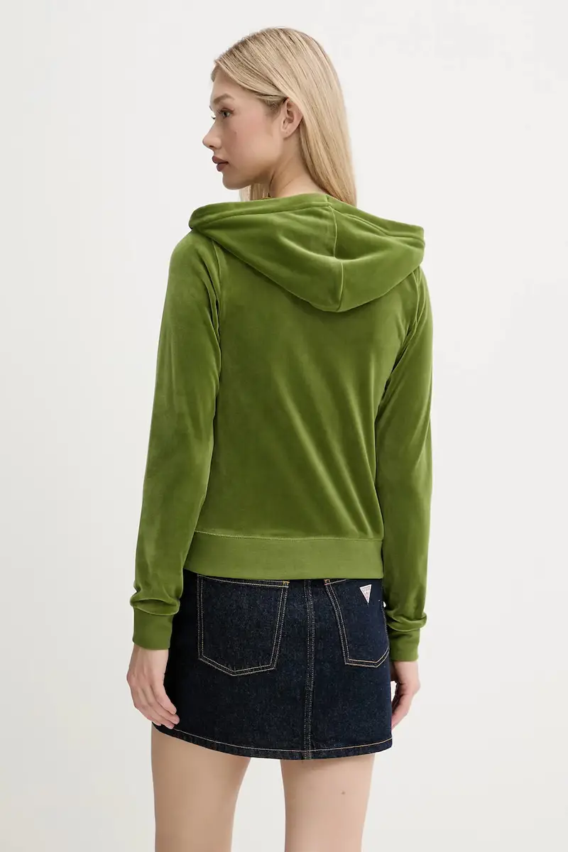 felpa ROBERTSON HOODIE donna colore verde con cappuccio con applicazione JCAP176G miniatura 3