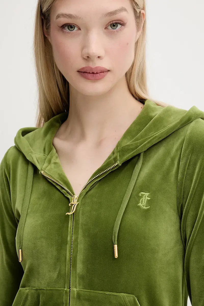 felpa ROBERTSON HOODIE donna colore verde con cappuccio con applicazione JCAP176G miniatura 4