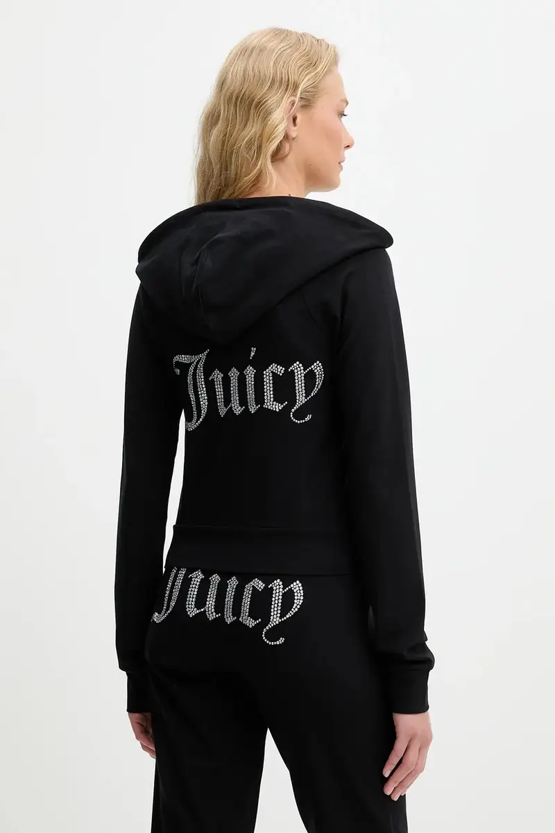 felpa SINGLE JERSEY OLA HOODIE donna colore nero con cappuccio con applicazione JCWAS125310 miniatura 3