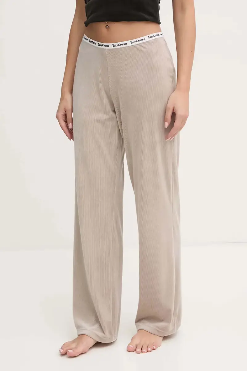 pantaloni da pigiama VICKY RIB FLARE PANT donna colore beige JCLAS125504
