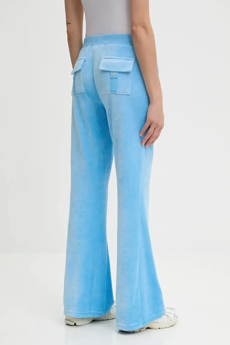 pantaloni da tuta in velluto CAISA LOW RISE PANT donna colore blu JCSEBJ008 miniatura 3