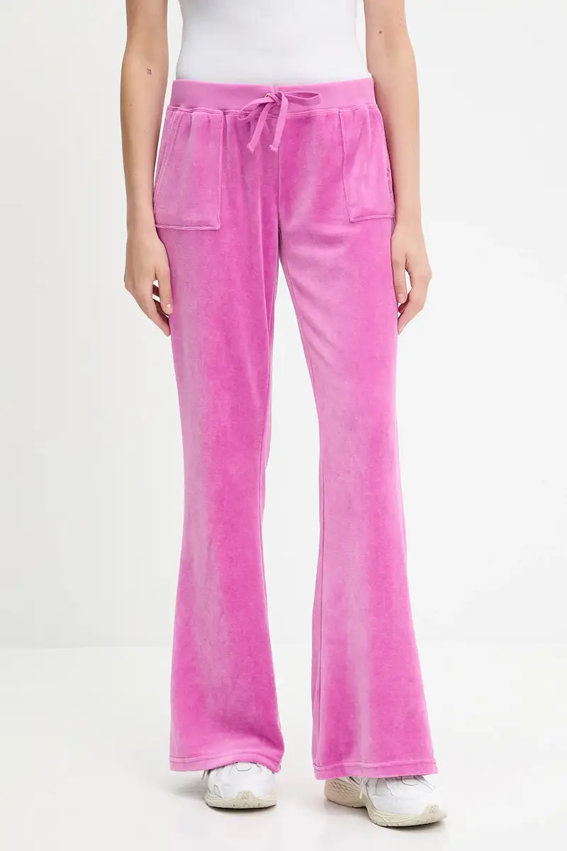 pantaloni da tuta in velluto CAISA LOW RISE PANT donna colore rosa JCSEBJ008G