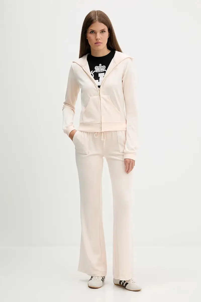 pantaloni da tuta in velluto CAISA LOW RISE PANT donna colore rosa JCSEBJ008G Beige miniatura 2