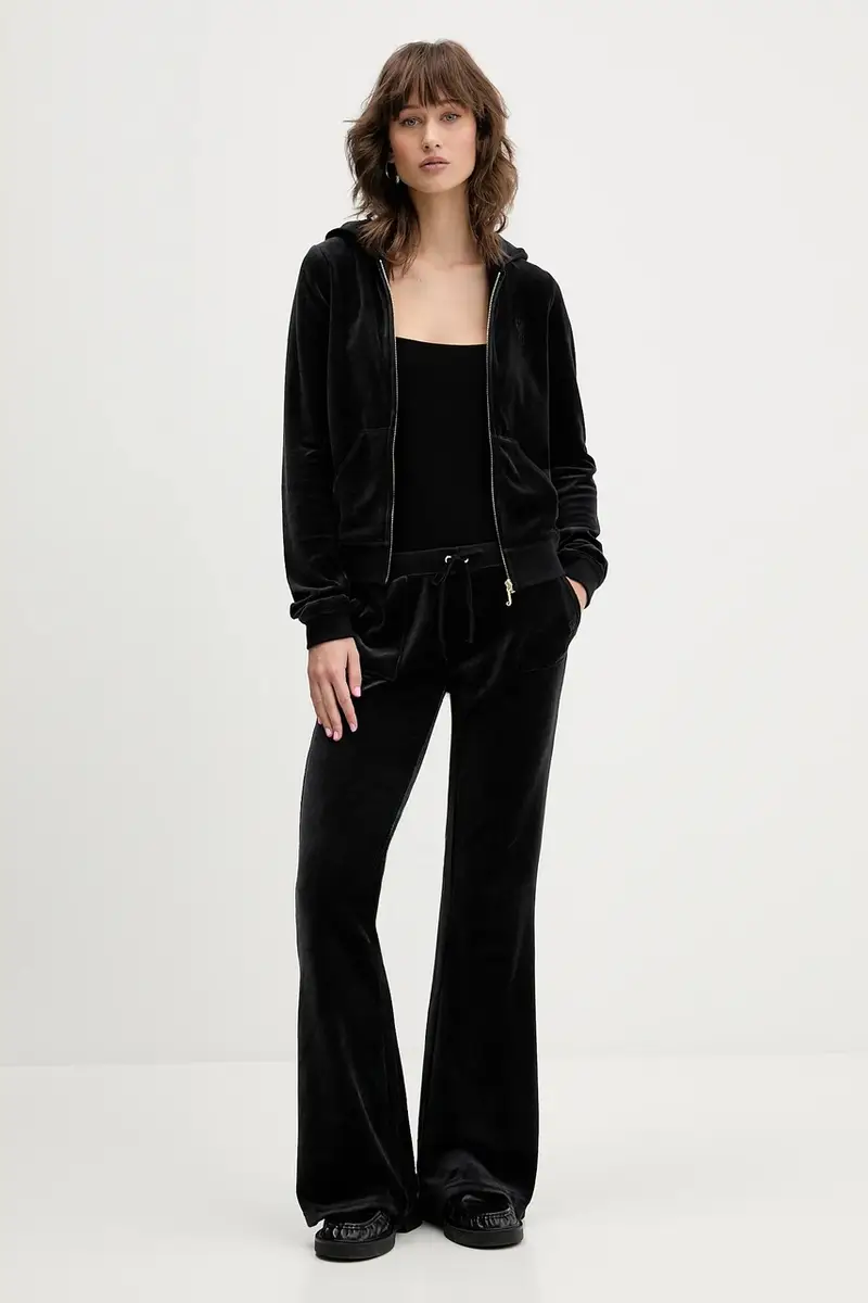 pantaloni da tuta in velluto CAISA LOW RISE PANT donna colore rosa JCSEBJ008G Nero miniatura 2