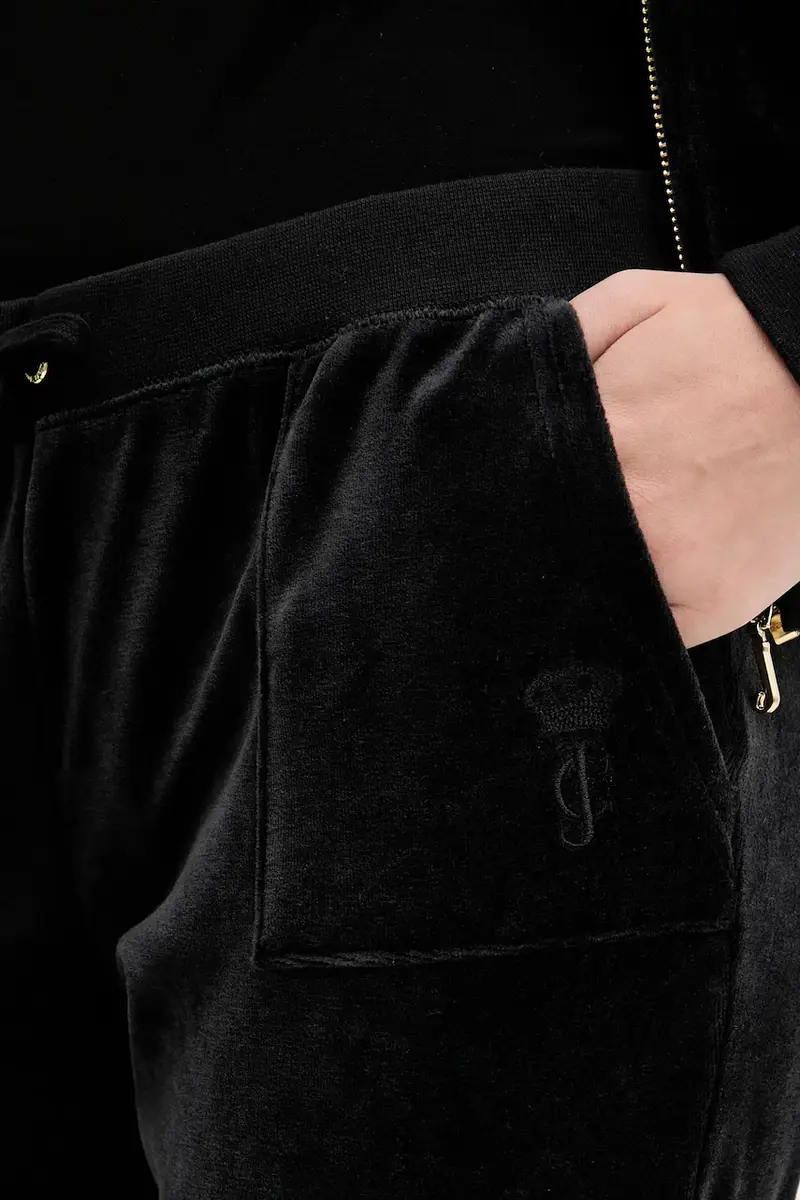 pantaloni da tuta in velluto CAISA LOW RISE PANT donna colore rosa JCSEBJ008G Nero miniatura 4