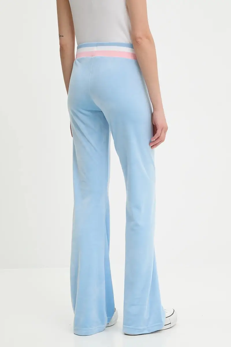 pantaloni da tuta in velluto CHRISTINE STRIPE LOW RISE donna colore blu JCWBJ225352 miniatura 3