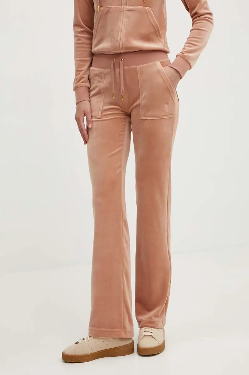 pantaloni da tuta in velluto DEL RAY GOLD colore beige JCAP180G