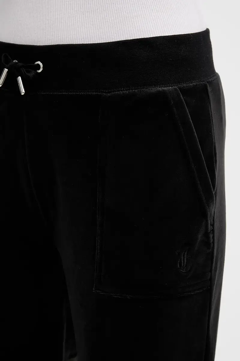 pantaloni da tuta in velluto donna colore nero JCBBJ225802 miniatura 4
