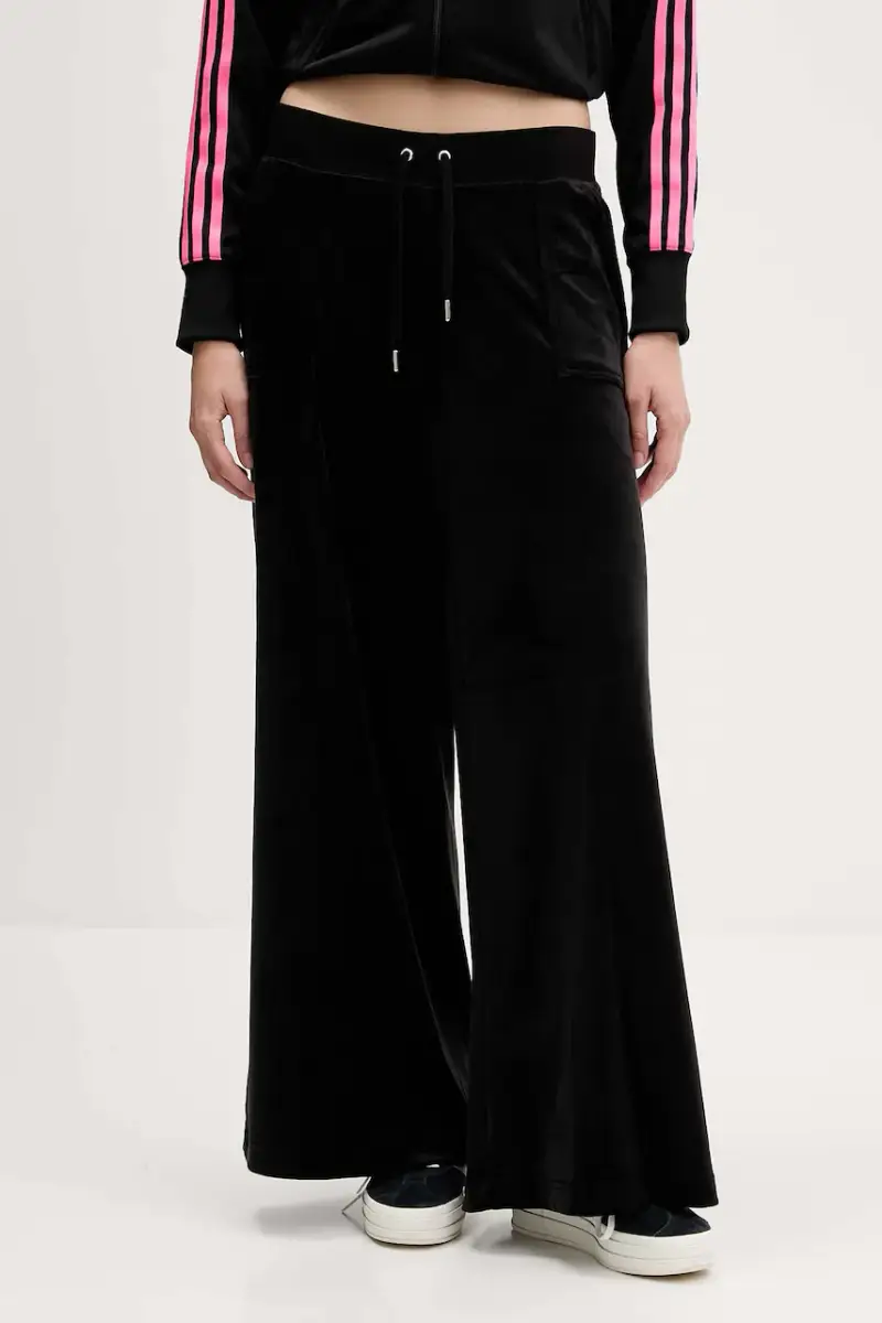 pantaloni da tuta in velluto donna colore nero JCBBJ225803