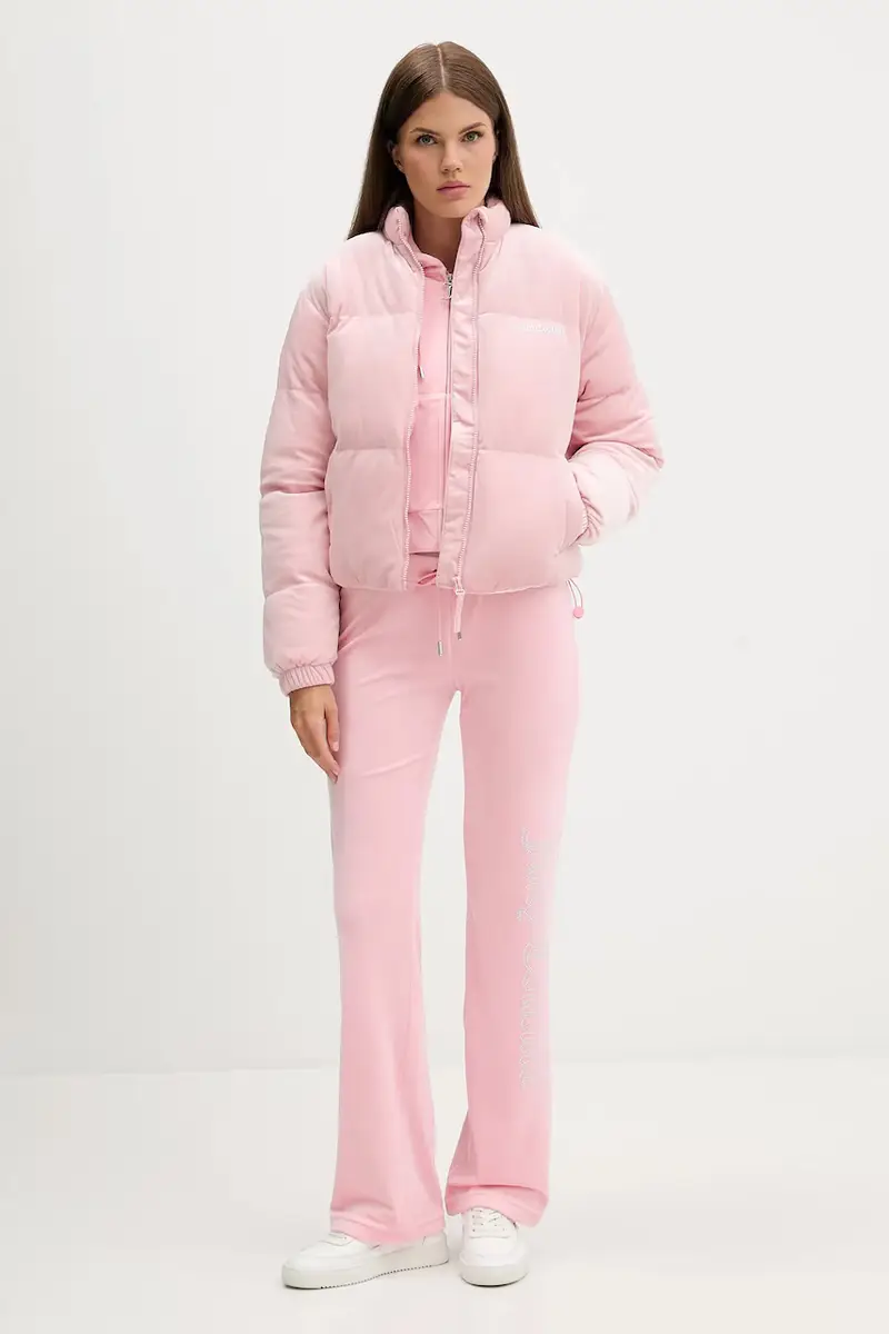 pantaloni da tuta in velluto donna colore rosa JCWBJ225311 miniatura 2