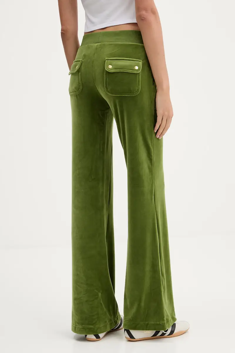 pantaloni da tuta in velluto donna colore verde JCSEBJ001G miniatura 3