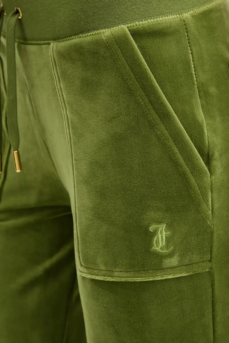 pantaloni da tuta in velluto donna colore verde JCSEBJ001G miniatura 4