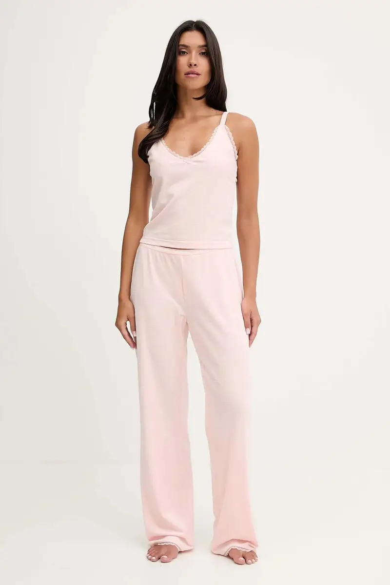 pantaloni lounge donna colore rosa JCLBJ225508 miniatura 2