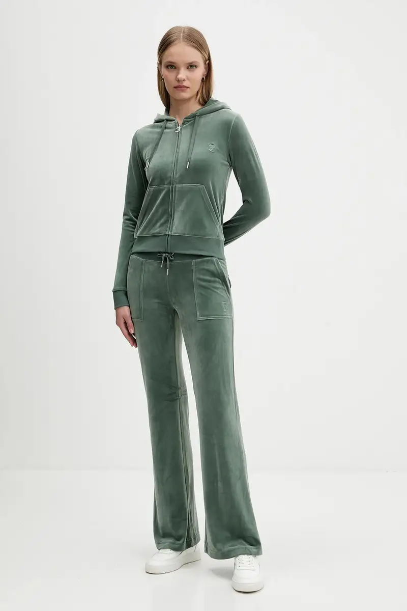 pantaloni tuta colore blu JCSEBJ001 Verde miniatura 2