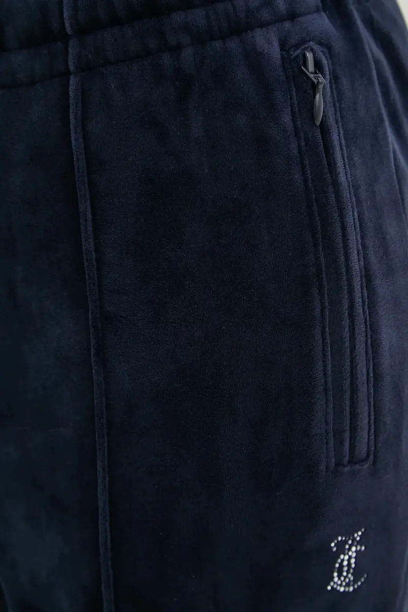 pantaloni tuta colore blu navy con applicazione JCAPW045 miniatura 5