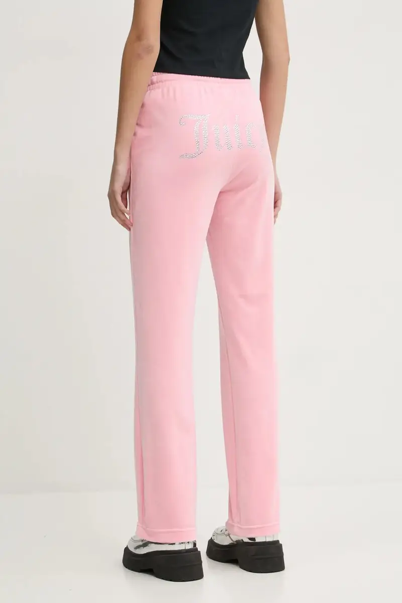 pantaloni tuta colore rosa con applicazione JCAPW045 miniatura 3