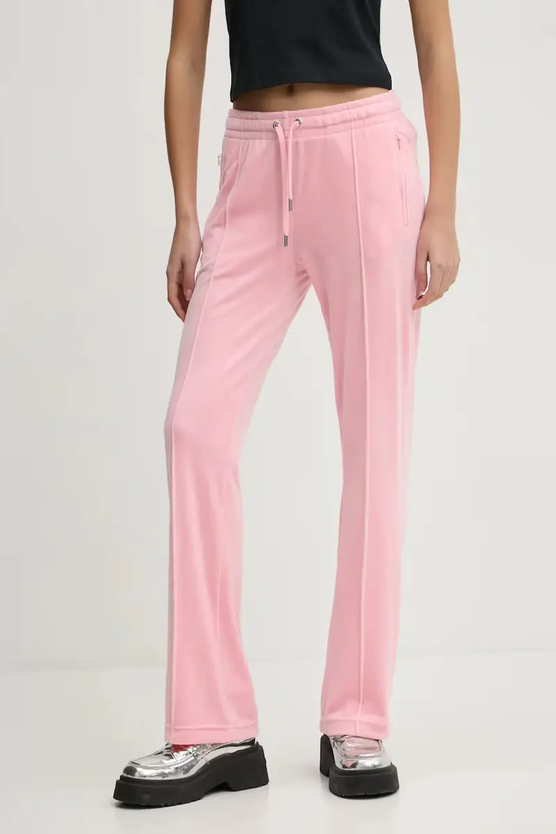 pantaloni tuta colore rosa con applicazione JCAPW045