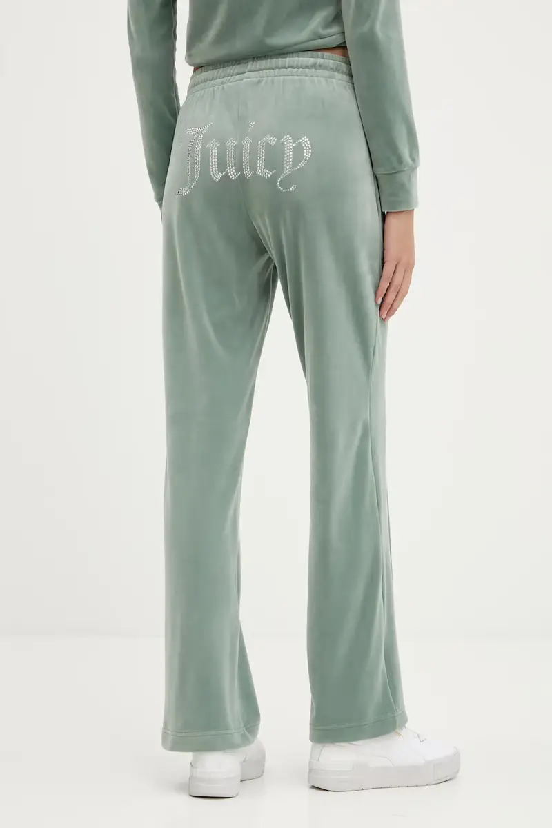 pantaloni tuta colore turchese con applicazione JCAPW045 Verde miniatura 3