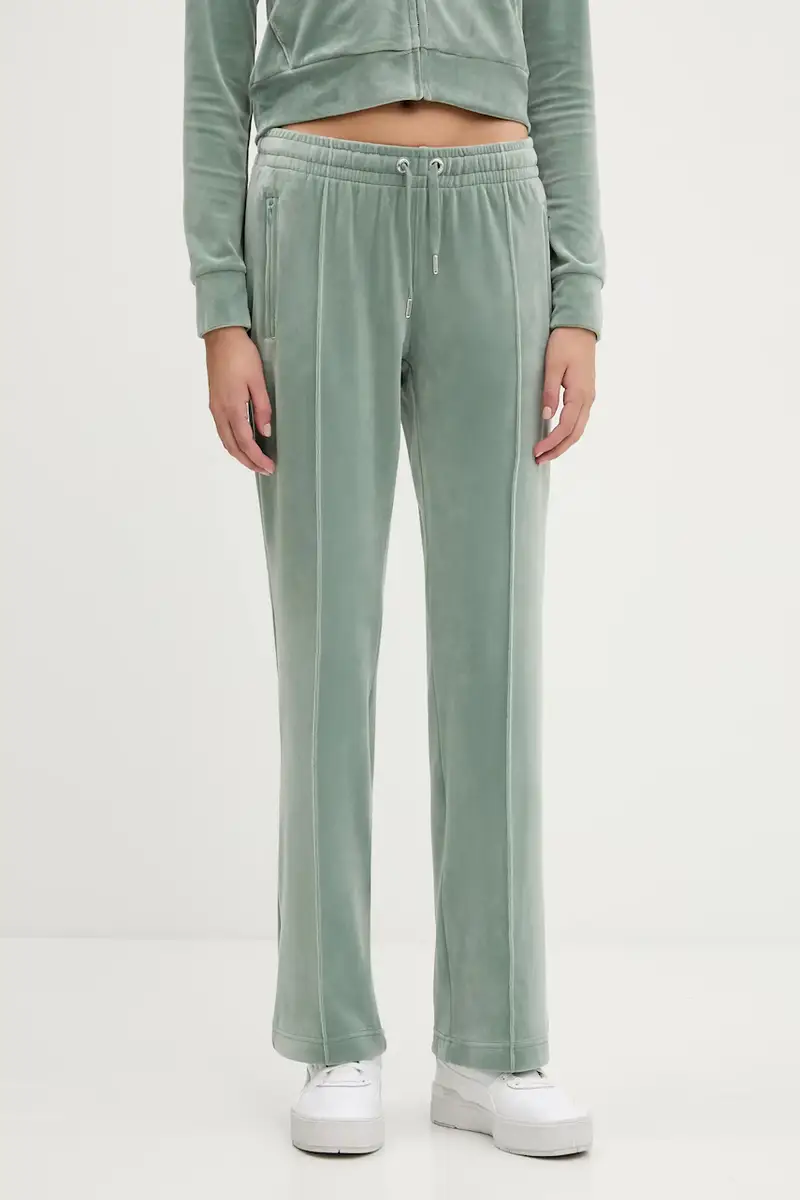 pantaloni tuta colore turchese con applicazione JCAPW045 Verde