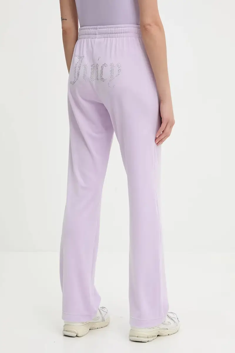 pantaloni tuta colore turchese con applicazione JCAPW045 Violetto miniatura 3