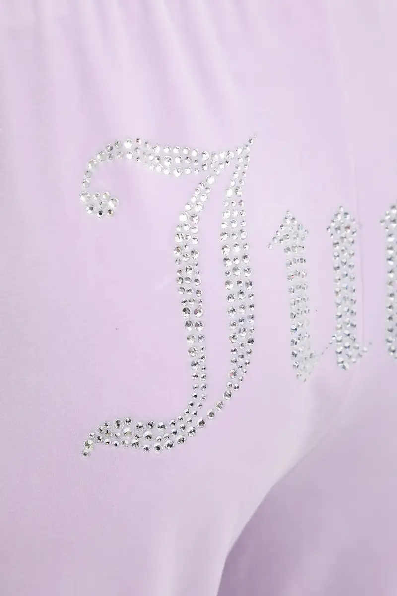 pantaloni tuta colore turchese con applicazione JCAPW045 Violetto miniatura 4