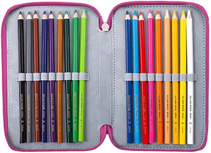 Julian Ross Secretly Unicorn Astuccio Triplo Riempito Bambina, 45 Accessori Scuola Elementare, 20 Centimetri, Colla miniatura 3