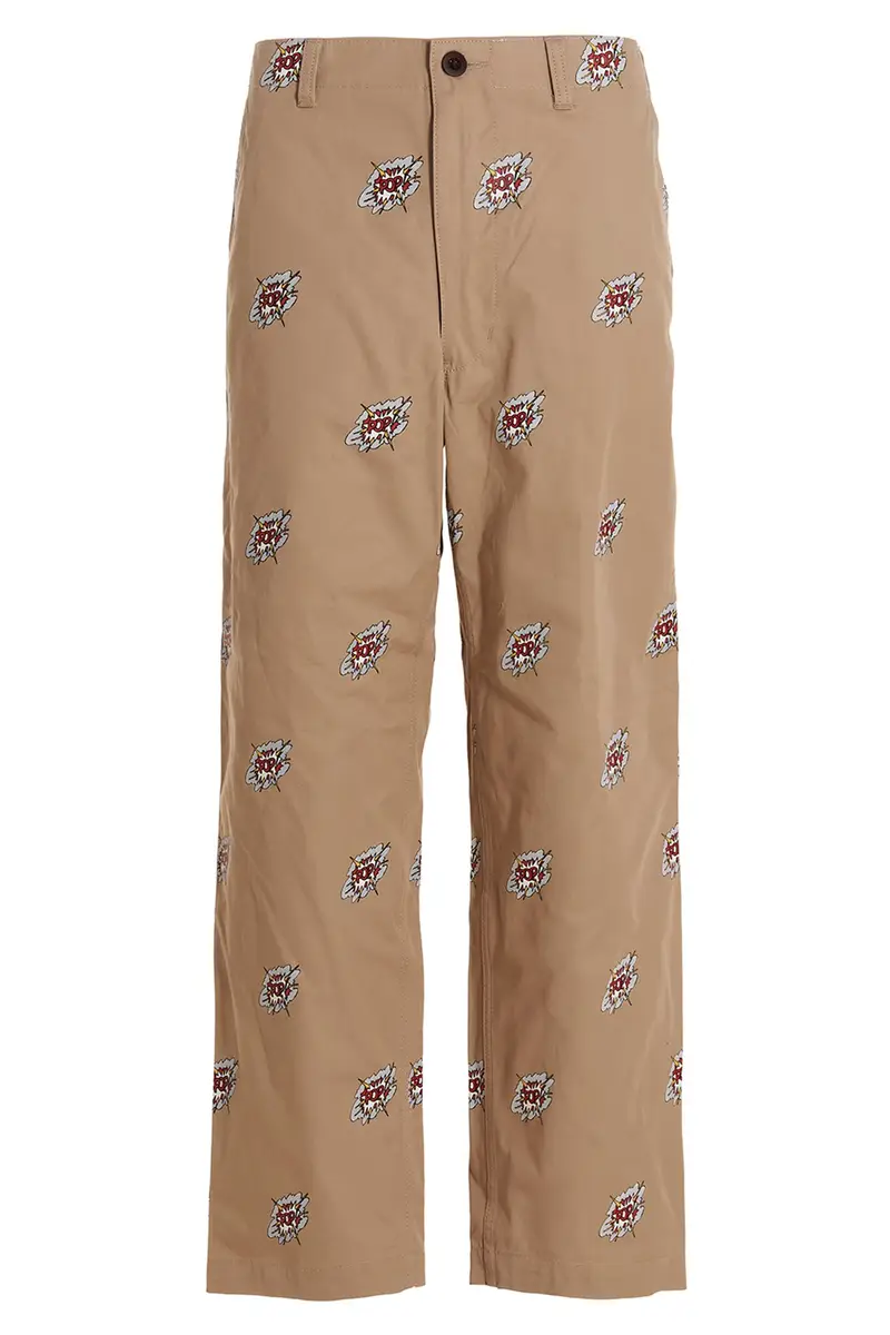 Pantalone Pop Roy Lichtenstein Beige