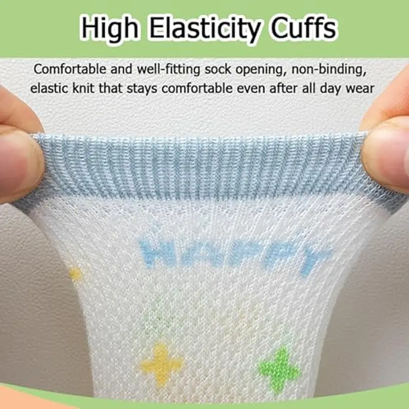 Jupsk 5 Paia di Calzini per Bambini con Dinosauri, Calzini Estivi in Rete, Calzini Sportivi alla Caviglia, Calzini miniatura 3