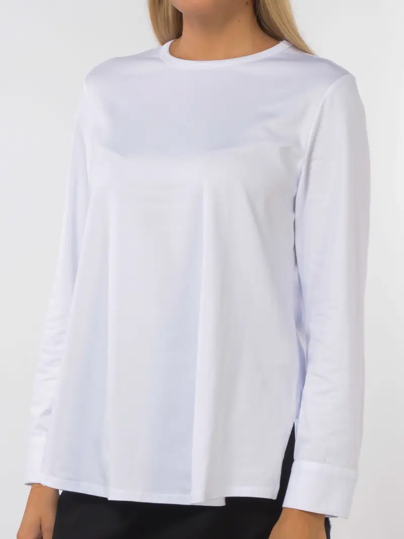blusa da donna Jurere con spacchi e polsi Bianco