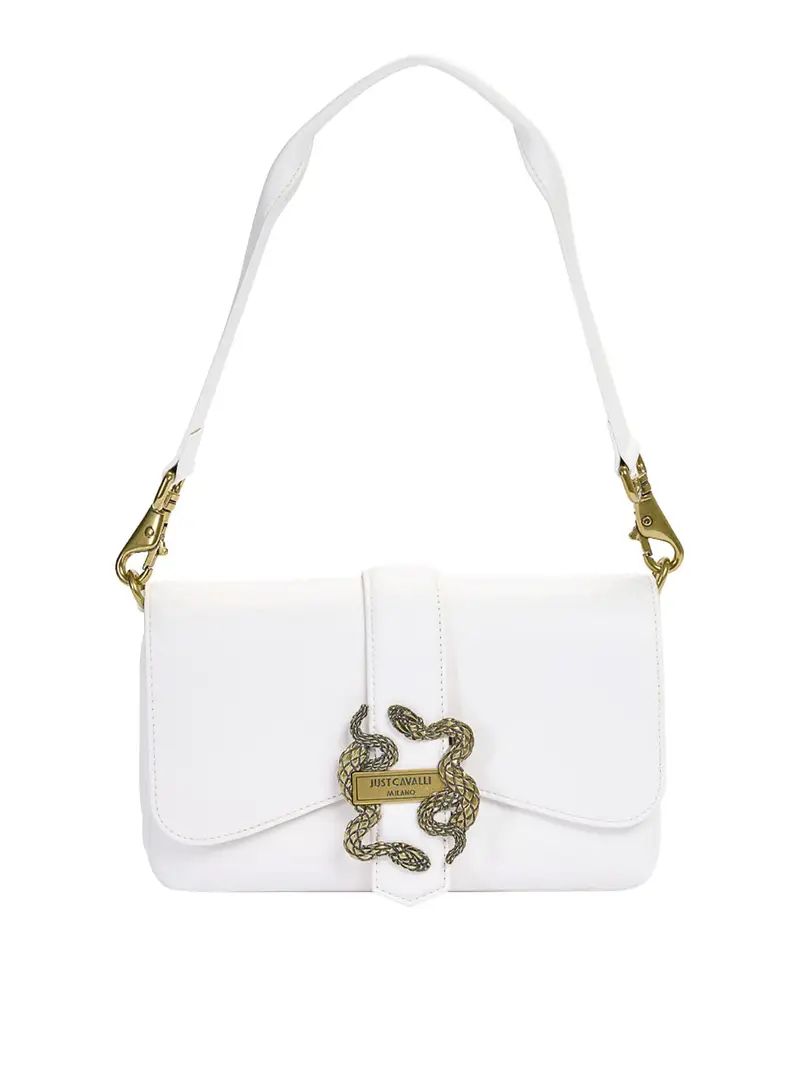 Borsa Iconic Snakes Bianco