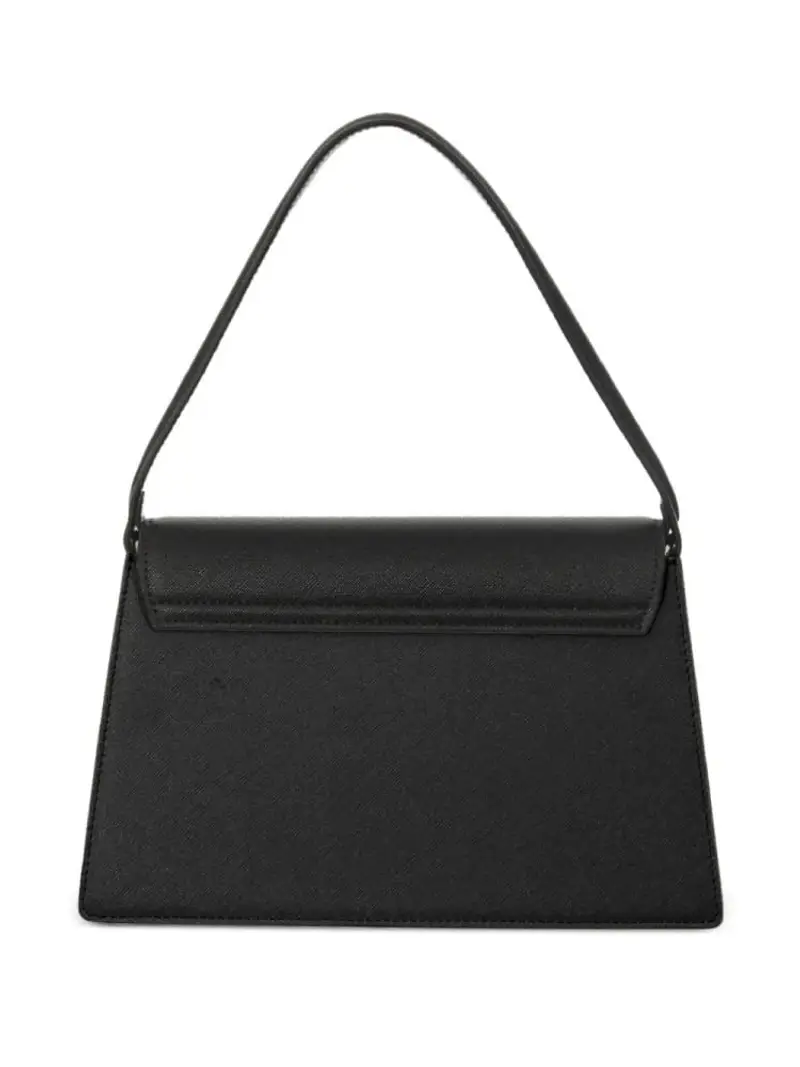 Just Cavalli borsa nera donna in ecopelle a mano con tracolla logo in metallo miniatura 2