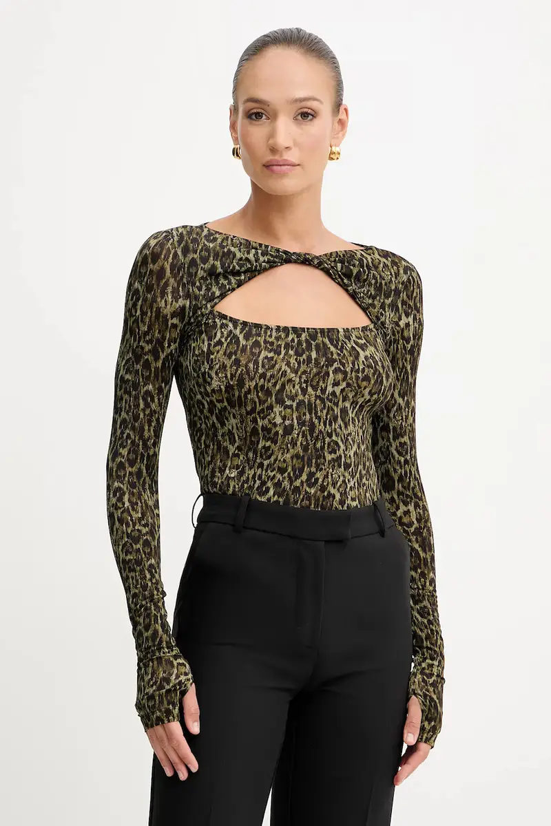 camicetta donna colore marrone 79PAH618 JS496