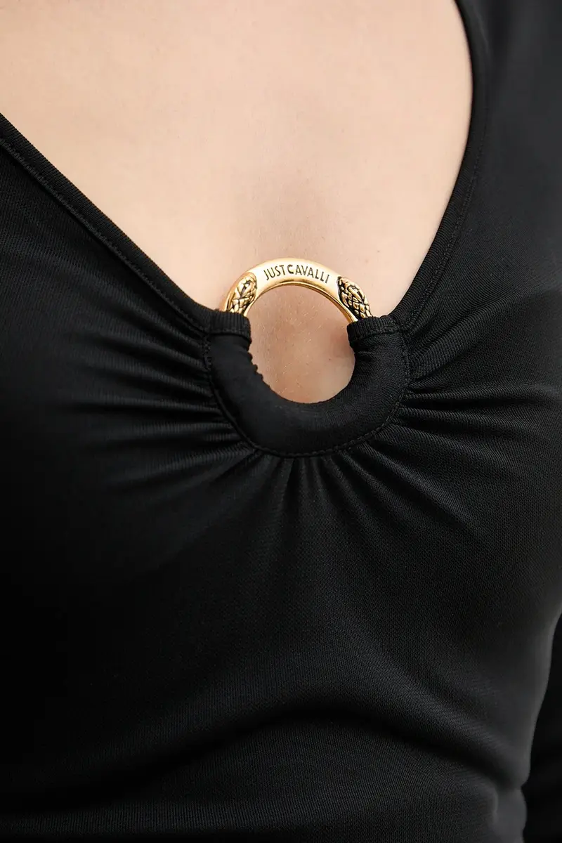 camicia a maniche lunghe donna colore nero 79PAH638 J0253 miniatura 5