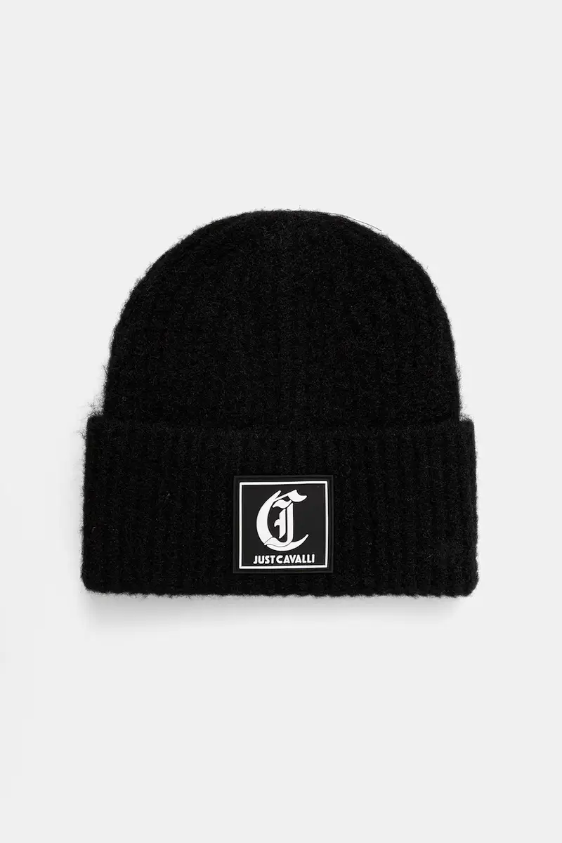 cappello con lana colore nero 79RAZK02 ZG411