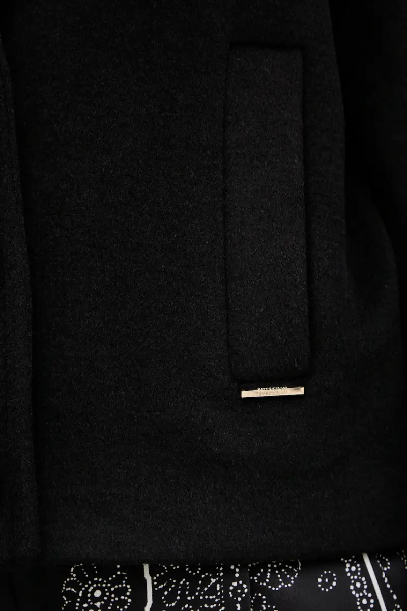 cappotto con lana colore nero 79PAT441 CNY13 miniatura 5