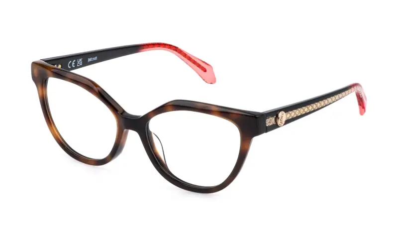 Just Cavalli Montature da vista Donna Acetato Havana Farfalla