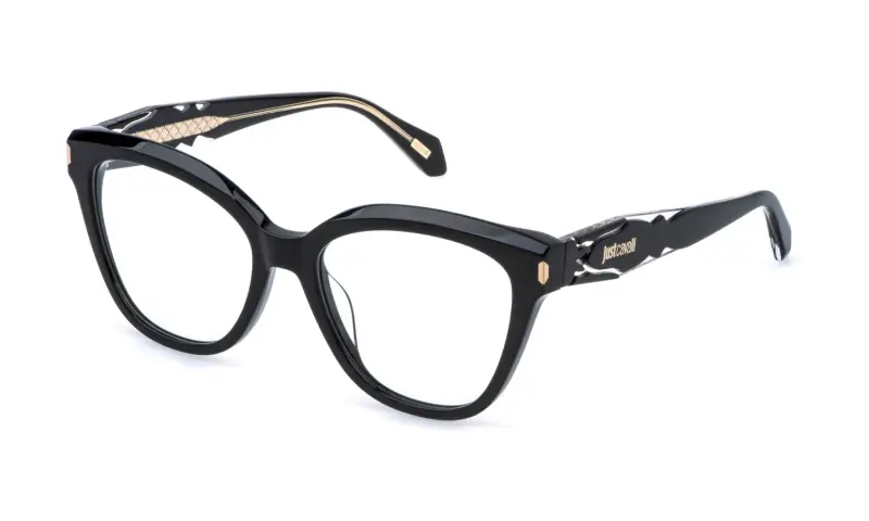 Donna Just Cavalli VJC157 0700 Montature da vista Acetato Nero Farfalla