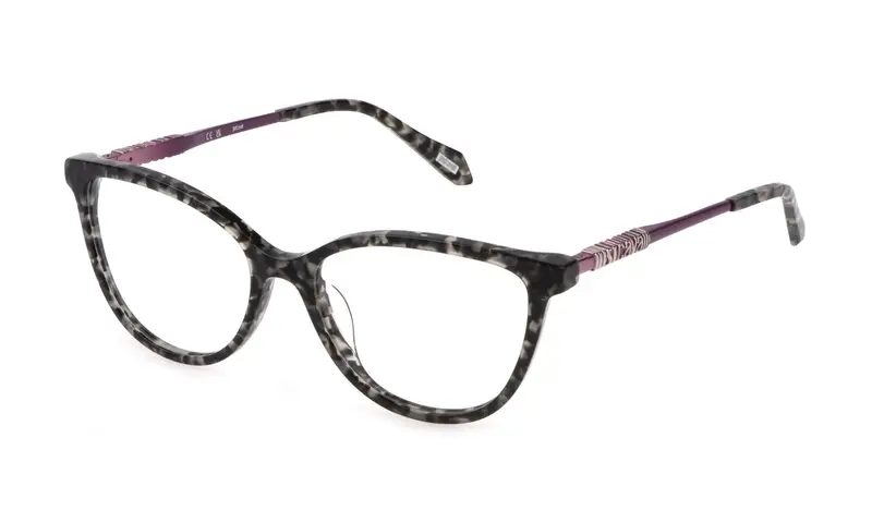 Just Cavalli Donna VJC008  09SX Montature da vista Acetato Havana  Farfalla