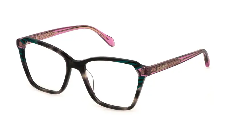 Just Cavalli Donna VJC048  07UX Montature da vista Acetato Havana  Geometrica