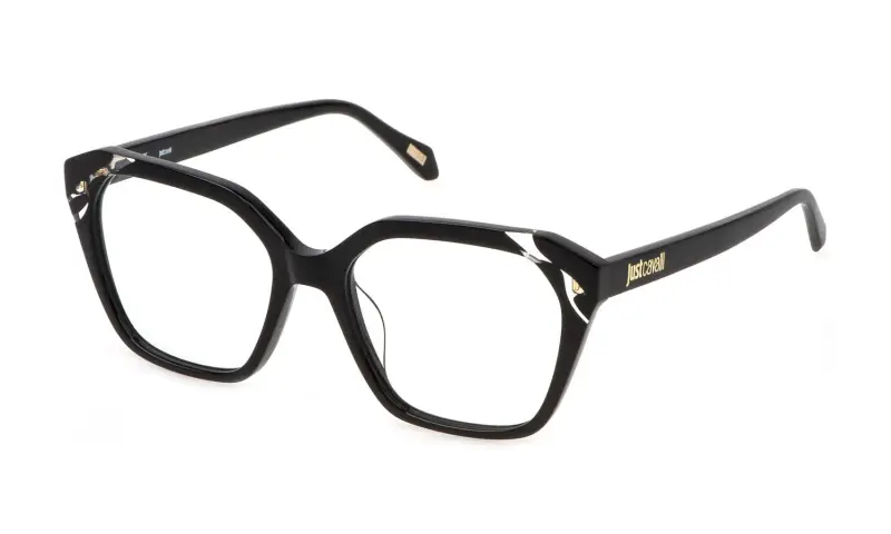 Donna VJC078 09P2 Montature da vista Acetato Nero Geometrica