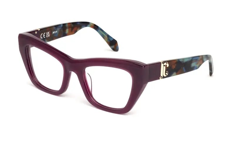 Just Cavalli Donna VJC116  06PJ Montature da vista Acetato Viola  Farfalla
